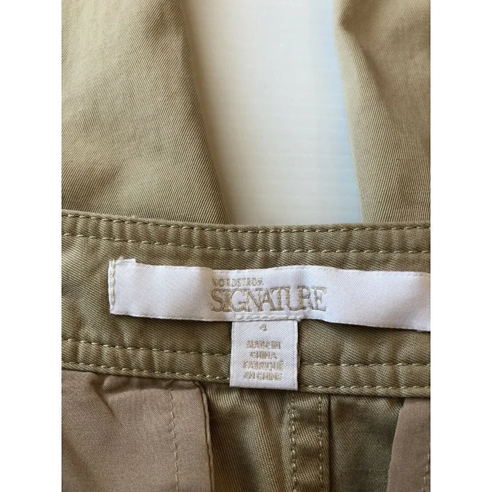 $229 Nordstrom Signature Women's Crop Pants Beige Cement Size 4 NWOT - Picture 5 of 16